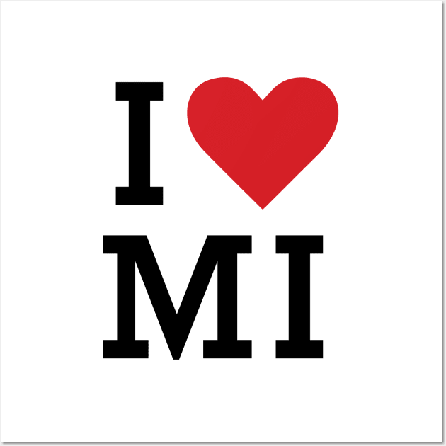 I HEART MI | I ❤️ MI Wall Art by Heyday Threads